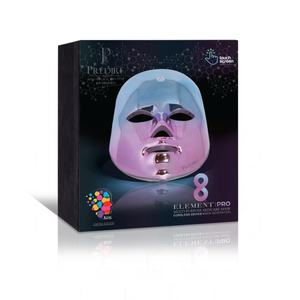 8 ELEMENTOS PRO / Mascarilla LED Multiusos para el Cuidado de la Piel / Nueva Generación sin cable