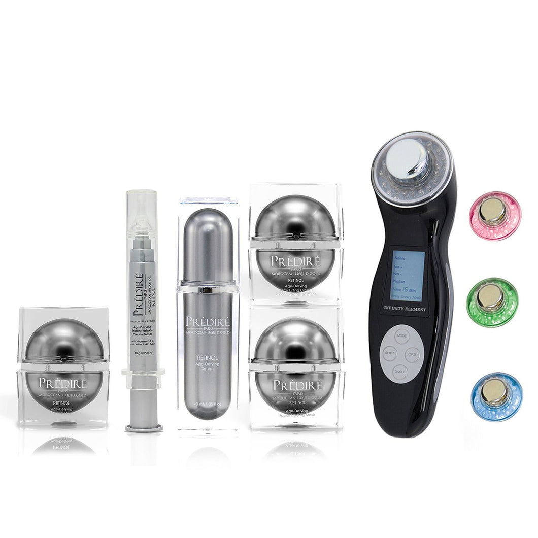 Colección Desafiando la edad con Infinity Element Ultrasonic 3X LED Skin Care Essential