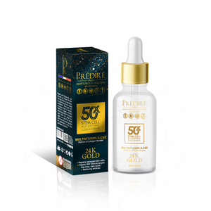 50X Premium Multi-Vitamin A, C, & E Retinol & Collagen Booster 24K Gold Serum
