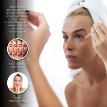 Concentrado Antiedad con Hoja de Oro 24K 50x | Multi-Vitaminas A, C y E con Potenciador de Retinol y Colágeno