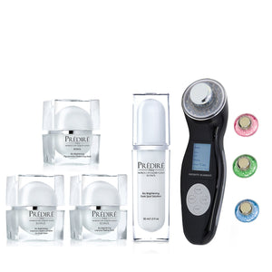 Colección de equilibrio bio-brillante, rica en vitamina E y A con Infinity Element Ultrasonic 3X LED Skin Care Essential