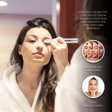 Suero Reparador Intensivo Instantáneo Antiedad para el Cuidado de Ojos Noche, Tamaño Viaje  (Trata la Hinchazón y las Ojeras)