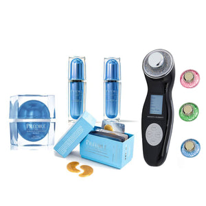 Colección antienvejecimiento para el cuidado de los ojos con el elemento infinito Ultrasonic 3X LED  El cuidado de la piel es esencial