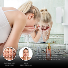 Espuma Limpiadora Facial Hidratante de Lava Roja con Colágeno y Tecnología de Células Madre (Rico en Vitaminas E y A)