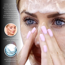 Espuma Limpiadora Facial Hidratante de Lava Roja con Colágeno y Tecnología de Células Madre (Rico en Vitaminas E y A)