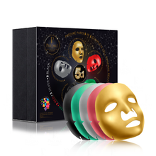 Máscaras de Colores para Rejuvenecimiento Completo 5 en 1 I Oro, Plata, Rojo, Verde y Negro I Juego de 16 piezas