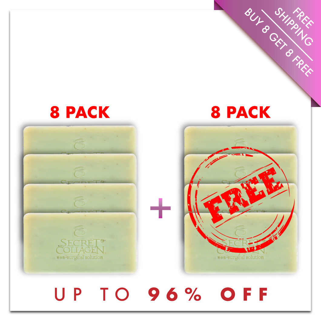 Rosemary Mint with Retinol and Collagen Soap 175g (8 Pack Bundle) | BOGO Bundle