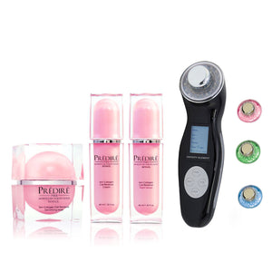 Colección Renovadora de las Células de la Piel de Colágeno Potenciado por Retinol con Elemento Ultrasónico Esencial para el Cuidado de la Piel 3X LED Infinity